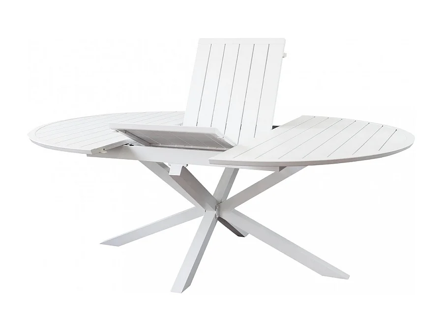 TAVOLO ROTONDO CAMELOT ALLUNGABILE 150/200 X 150