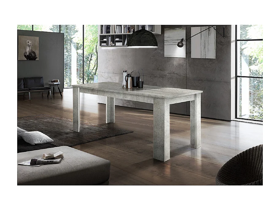 Tavolo allungabile Jesi – 160/210x90x75 – Cemento