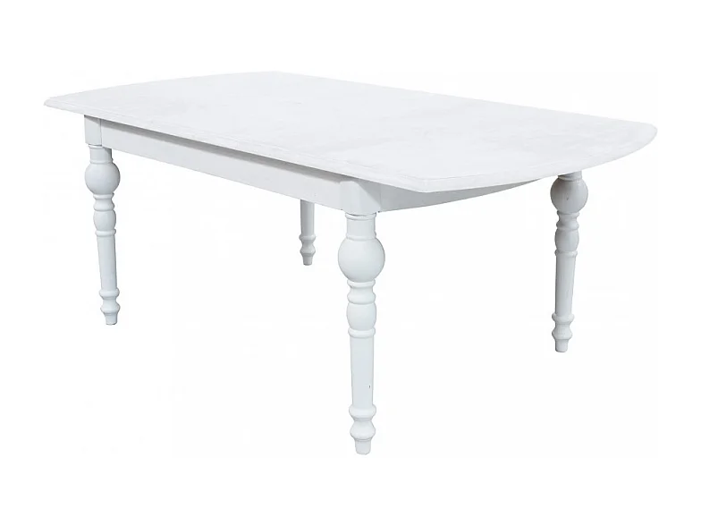 TAVOLO CROSS ROUND 150/190 X 100 BIANCO