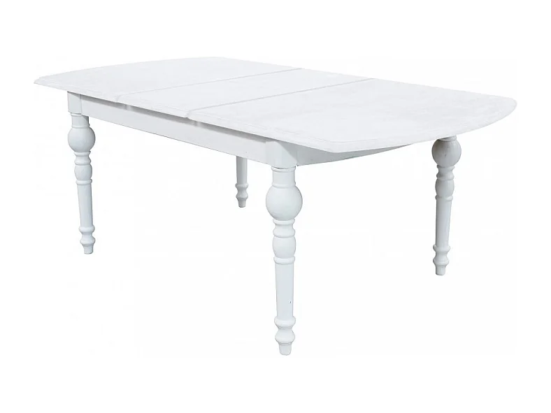 TAVOLO CROSS ROUND 150/190 X 100 BIANCO