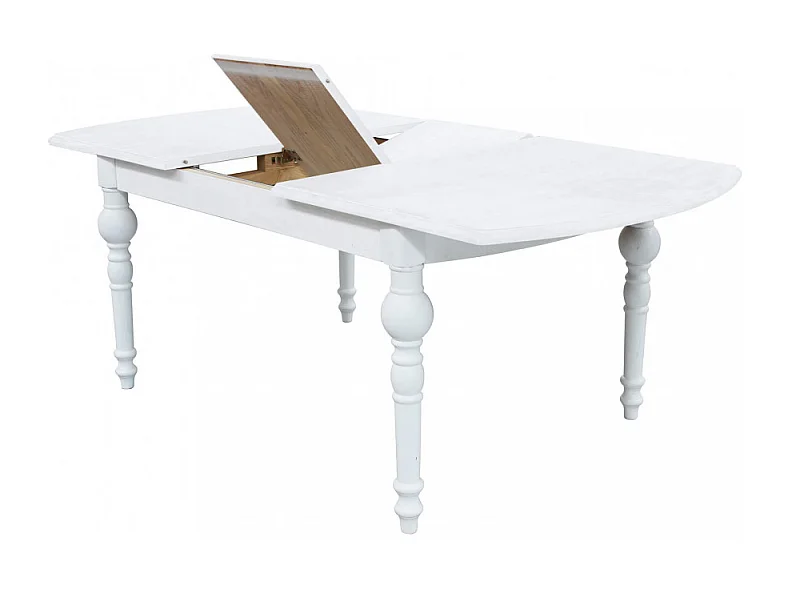 TAVOLO CROSS ROUND 150/190 X 100 BIANCO