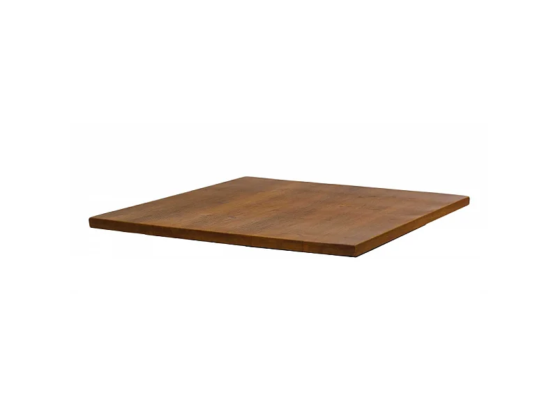 Top tavolo Bristol legno naturale quadro cm 70x70X3