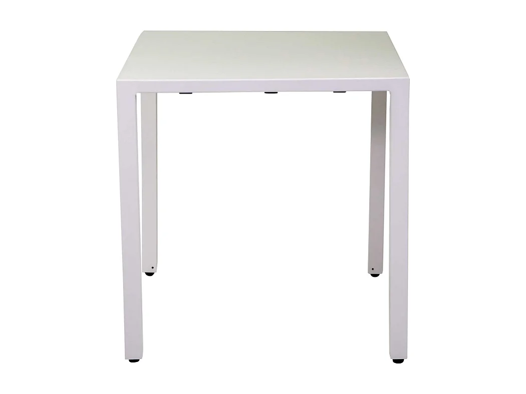 Tavolo alluminio regolabile Alma biancoquadro cm 70x70h75