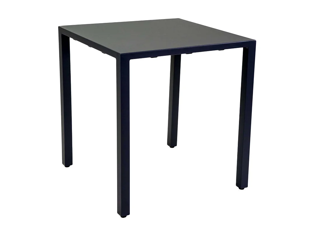 Tavolo alluminio regolabile Alma antracite quadro cm 70x70h75