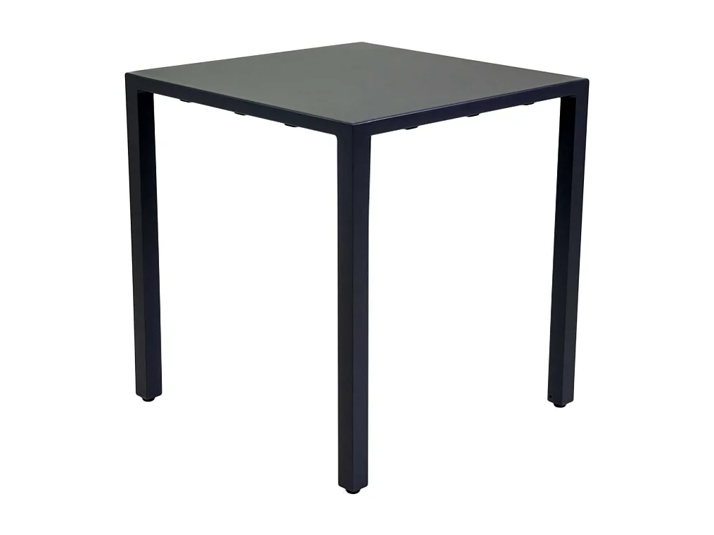 Tavolo alluminio regolabile Alma antracite quadro cm 70x70h75