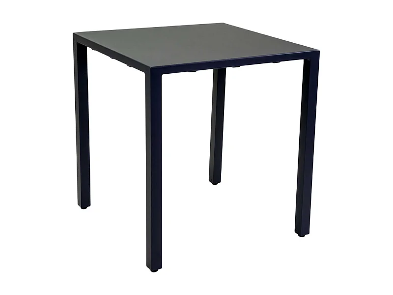 Tavolo alluminio regolabile Alma antracite quadro cm 70x70h75