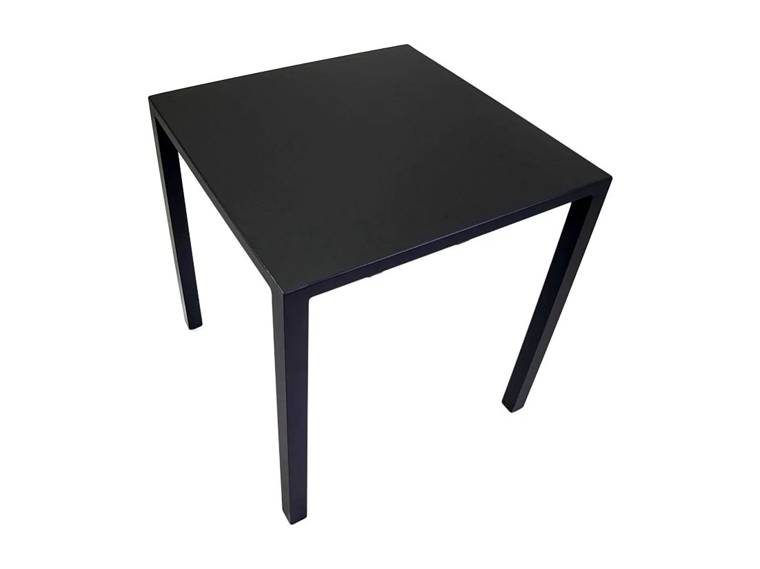 Tavolo alluminio regolabile Alma antracite quadro cm 60x60h75