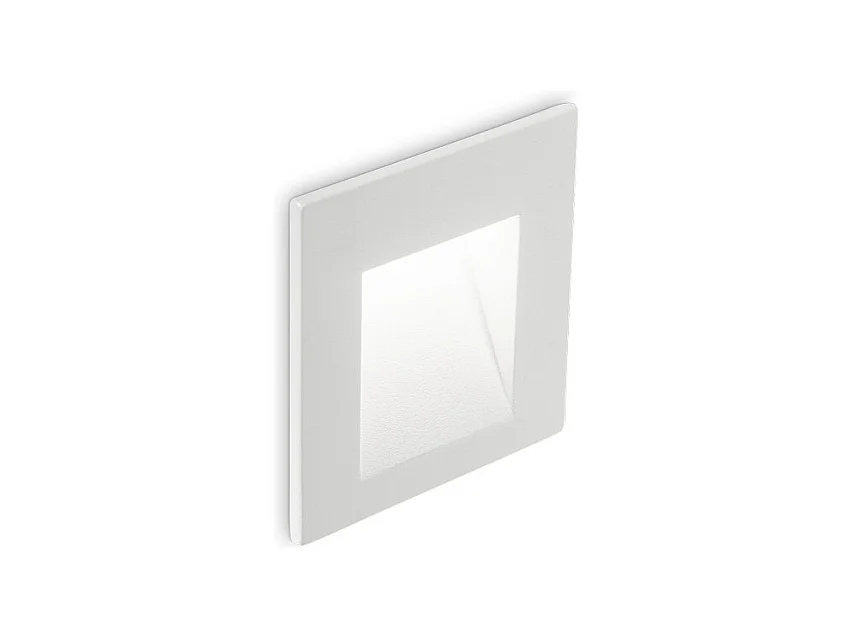 Applique LED da esterno quadrato da incasso bianco IP65, 3000K