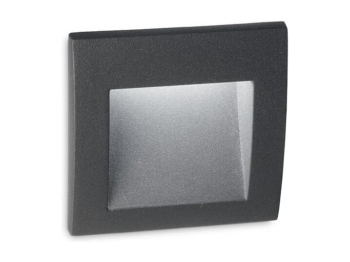 Applique LED da esterno quadrato da incasso a parete Antracite IP65, 3000K