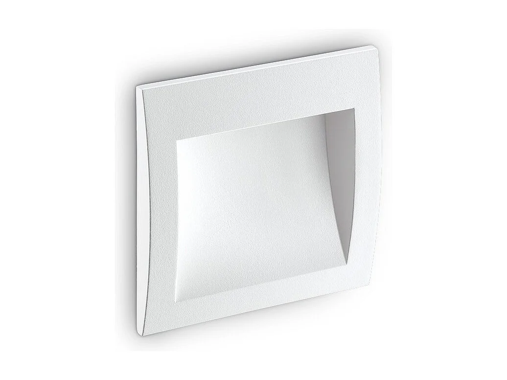 LED Außenwandeinbauleuchte quadratisch Weiß IP65, 3000K