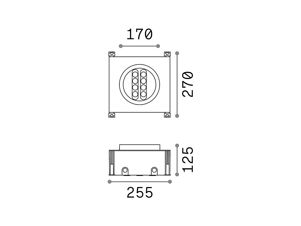 Recessed spotlight TAURUS pt / 13W