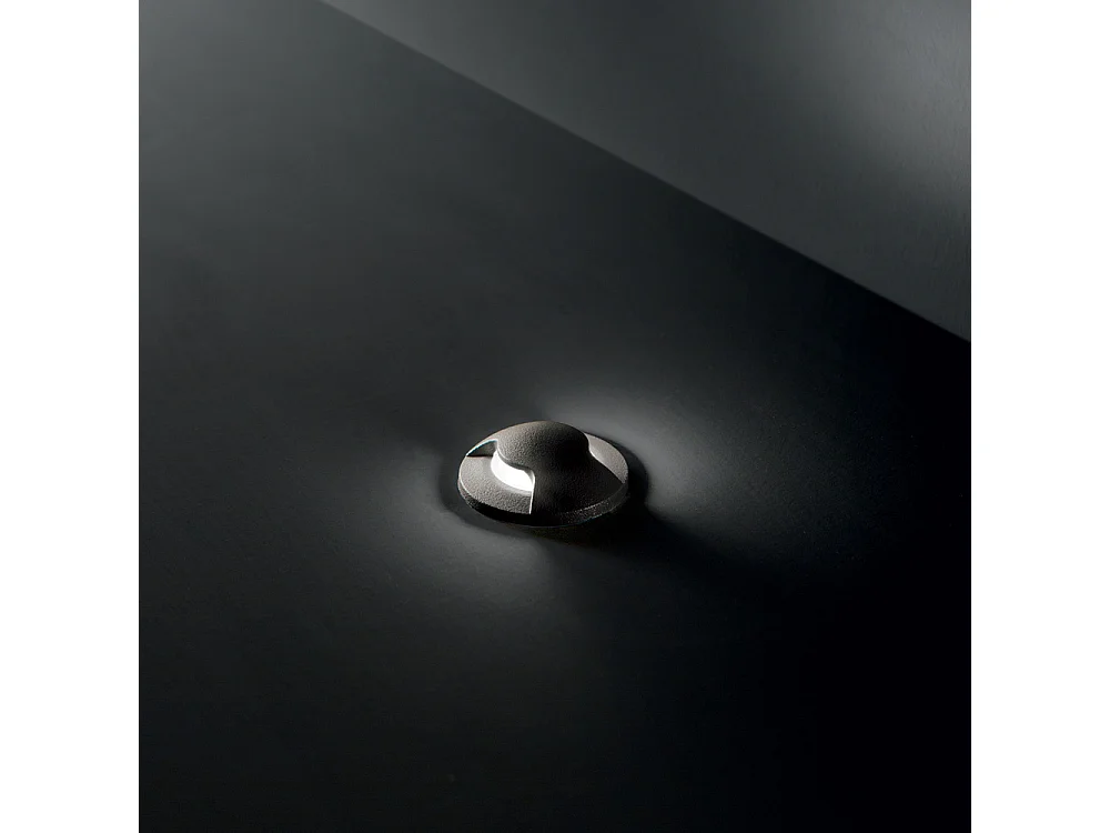 Calpestabile Da Incasso Moderno Way Two Plastica Nera 1 Luce G9 2W 3000K