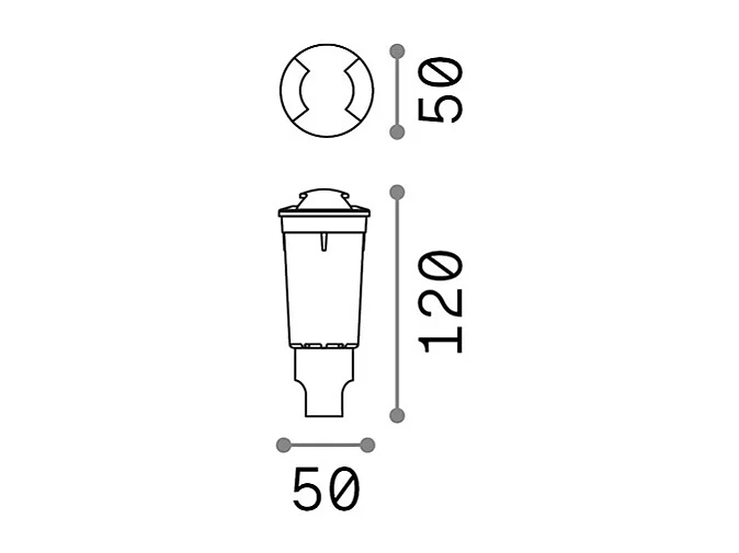 Calpestabile Da Incasso Moderno Way Two Plastica Nera 1 Luce G9 2W 3000K