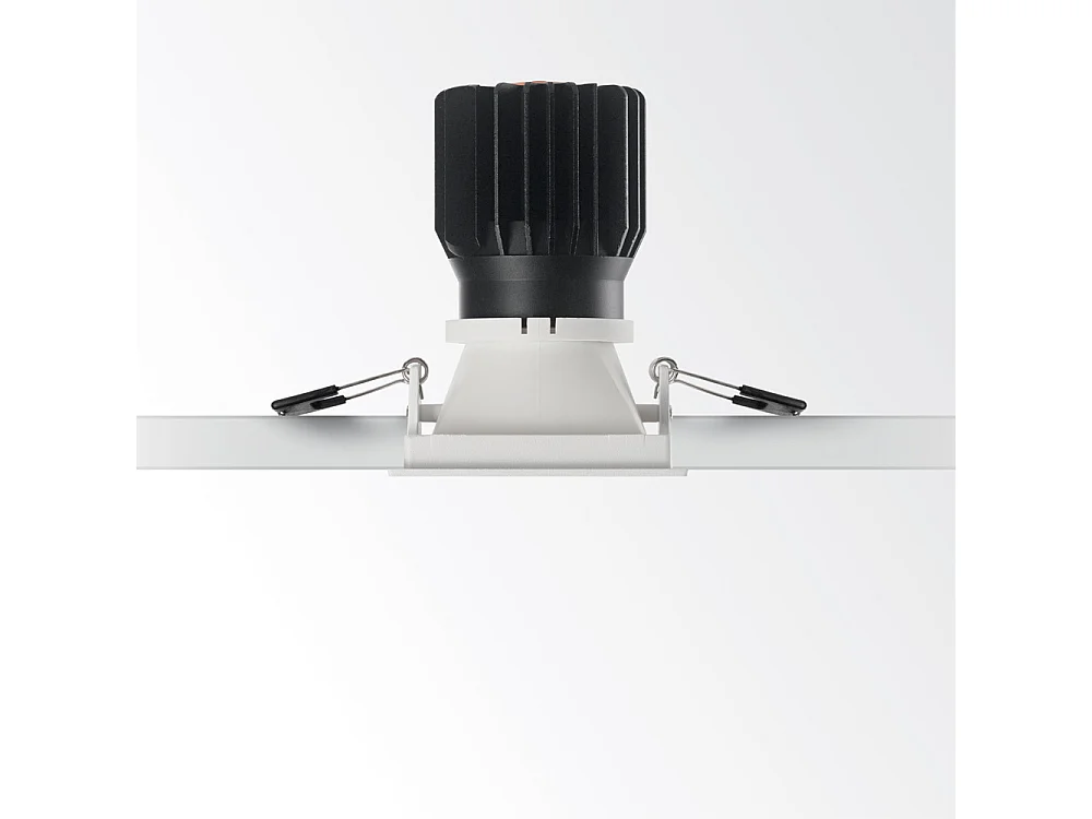 Proiettore Da Incasso Moderno Game Square Alluminio Bianco Led 11W 3000K