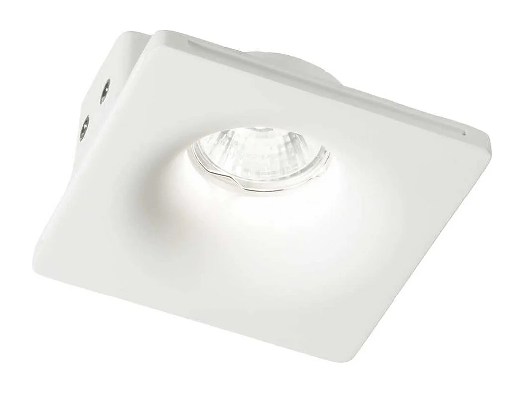 Lampada Da Incasso Moderna Zephyr Gesso Bianco 1 Luce Gu10 D12