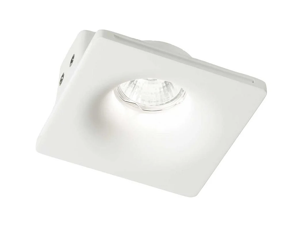 Lampada Da Incasso Moderna Zephyr Gesso Bianco 1 Luce Gu10 D12