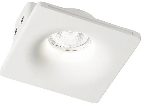 Lampada Da Incasso Moderna Zephyr Gesso Bianco 1 Luce Gu10 D12