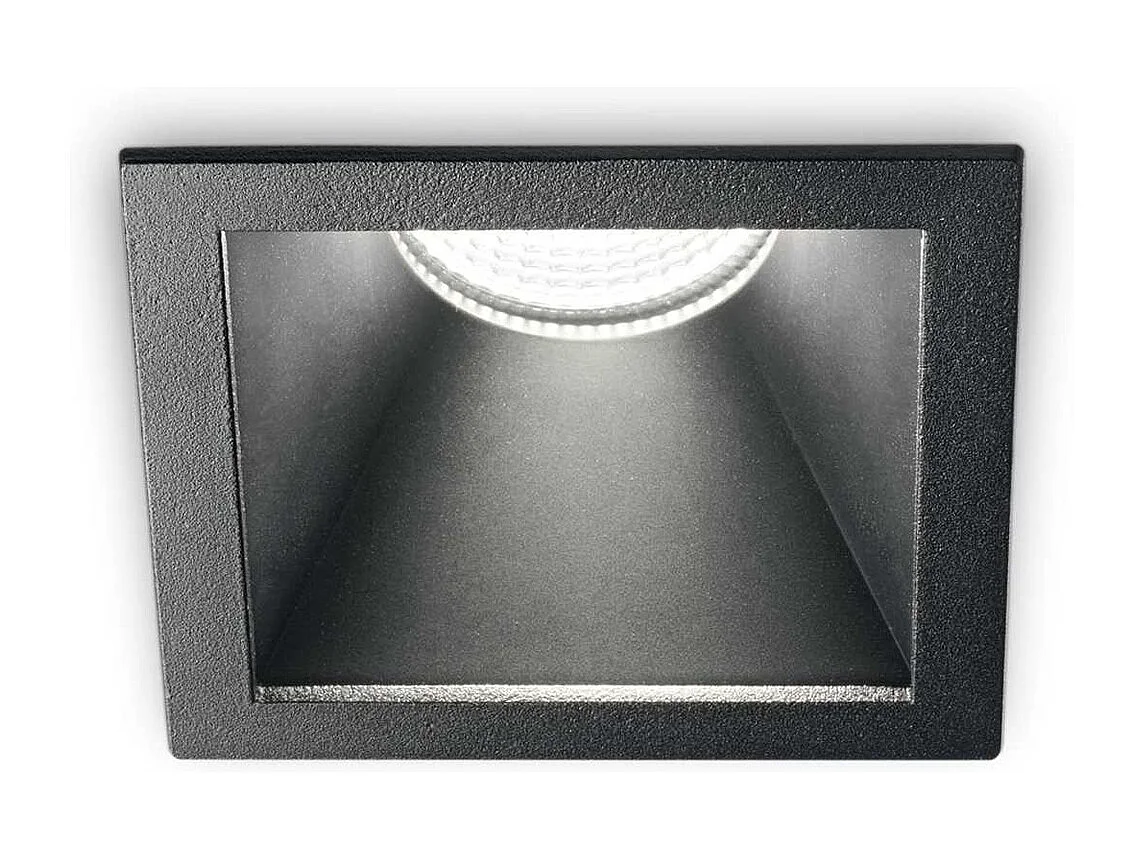 Proiettore Da Incasso Moderno Game Square Alluminio Nero Led 11W 3000K