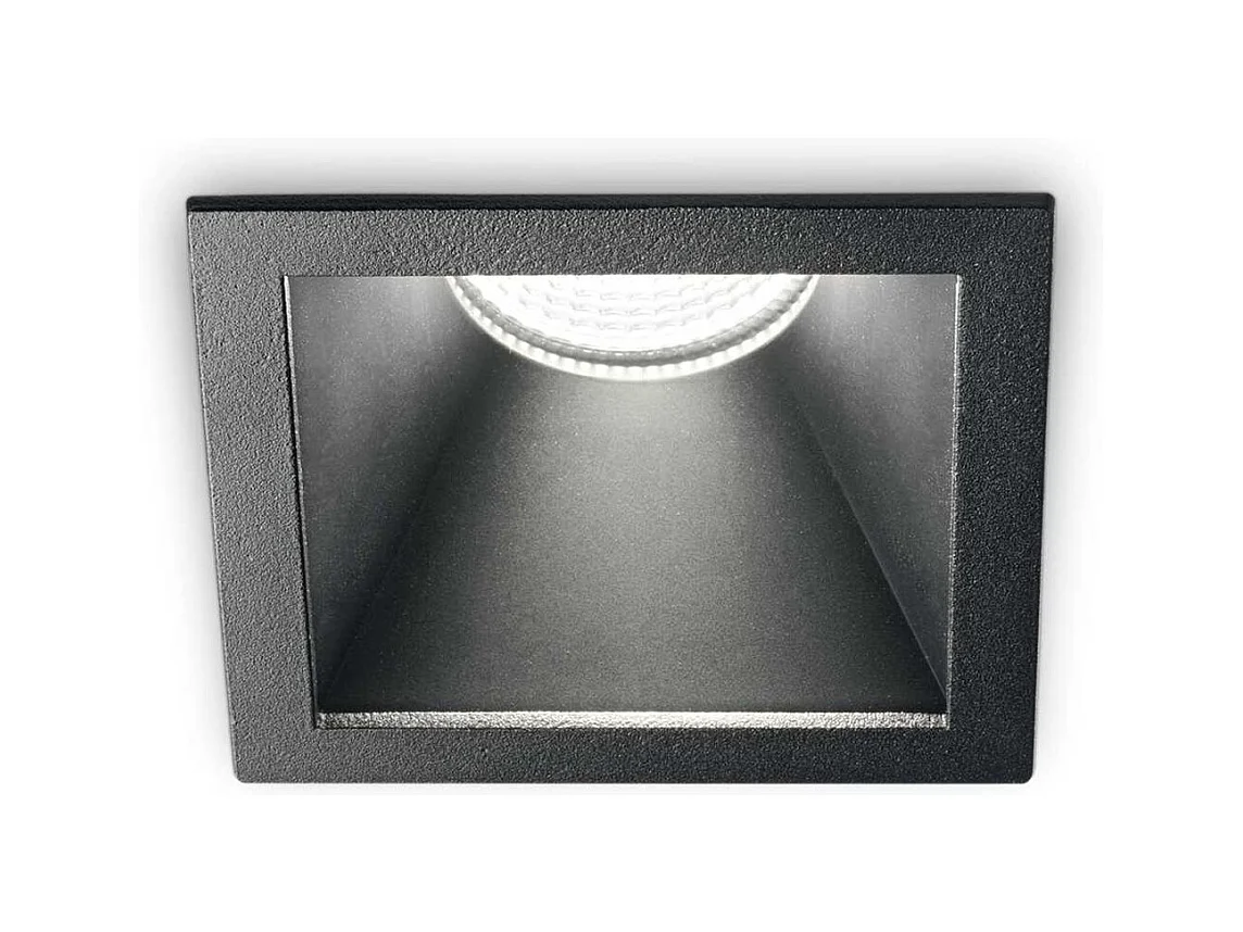 Proiettore Da Incasso Moderno Game Square Alluminio Nero Led 11W 3000K