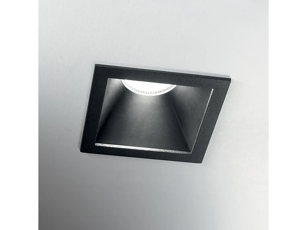 Proiettore Da Incasso Moderno Game Square Alluminio Nero Led 11W 3000K