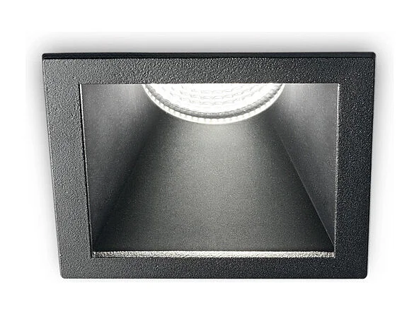 Proiettore Da Incasso Moderno Game Square Alluminio Nero Led 11W 3000K