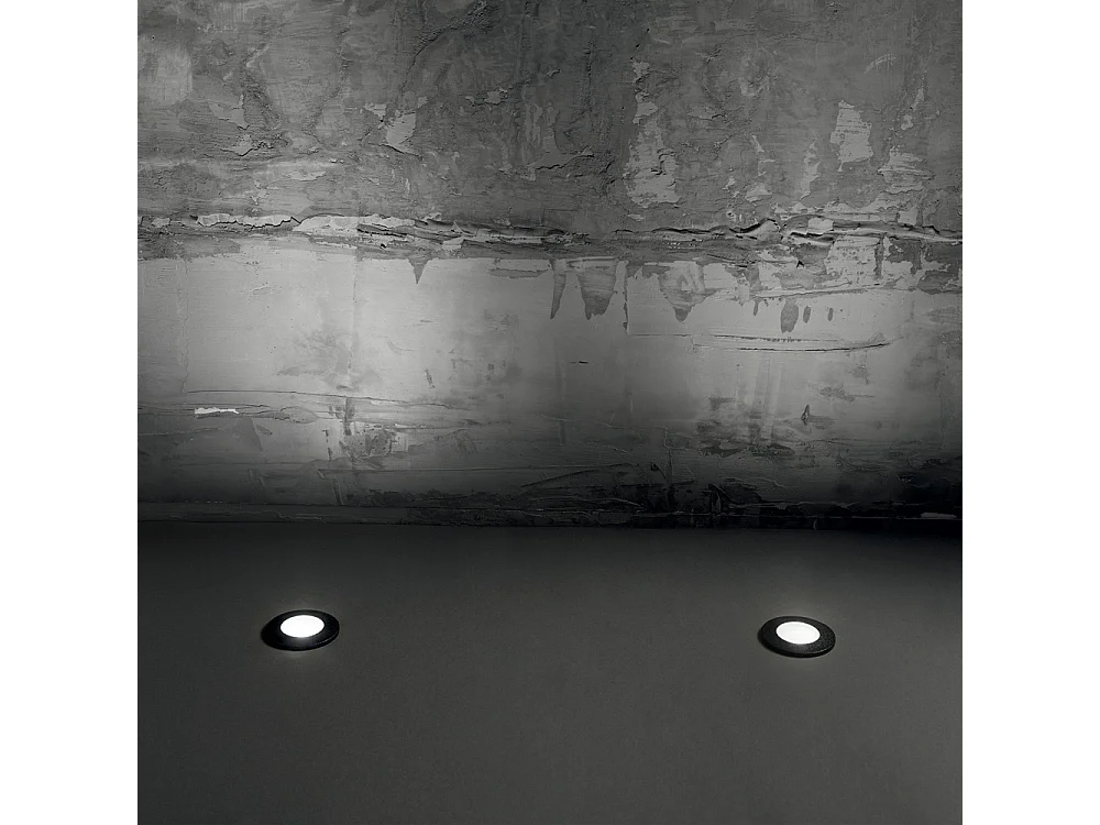 Faretto Da Incasso Moderno Gravity Round Materie Plastiche Nero 1 Luce Gx53 Big