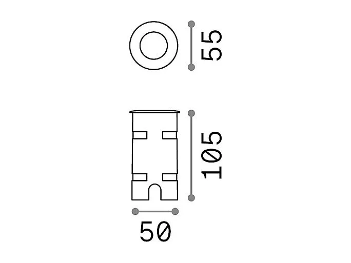 Faretto A Incasso Moderno Rocket Alluminio Cromo 1 Luce 2W 4000K Luce Naturale