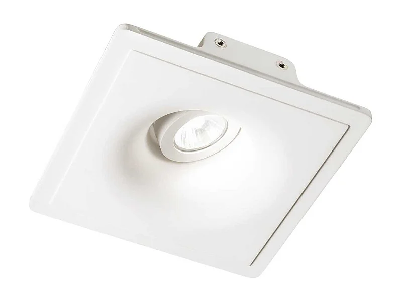 Lampada Da Incasso Moderna Zephyr Gesso Bianco 1 Luce Gu10 D20
