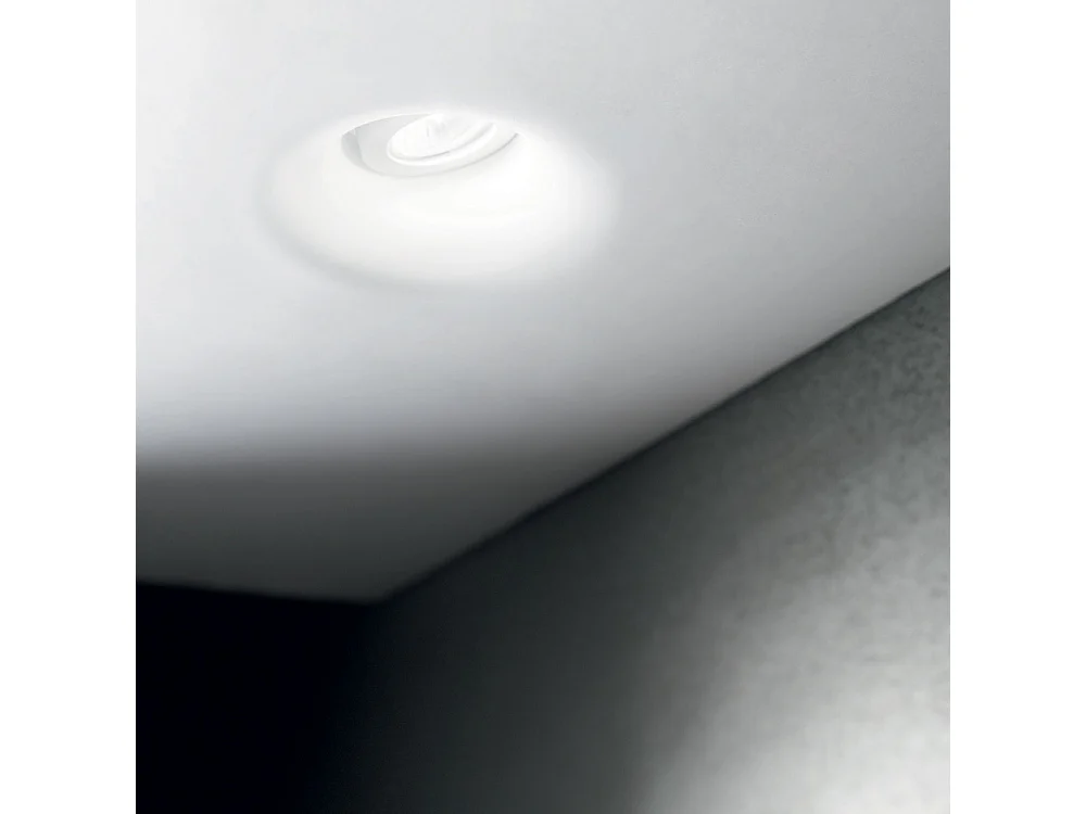 Lampada Da Incasso Moderna Zephyr Gesso Bianco 1 Luce Gu10 D20