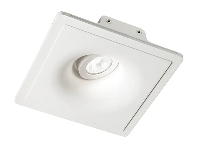 Lampada Da Incasso Moderna Zephyr Gesso Bianco 1 Luce Gu10 D20