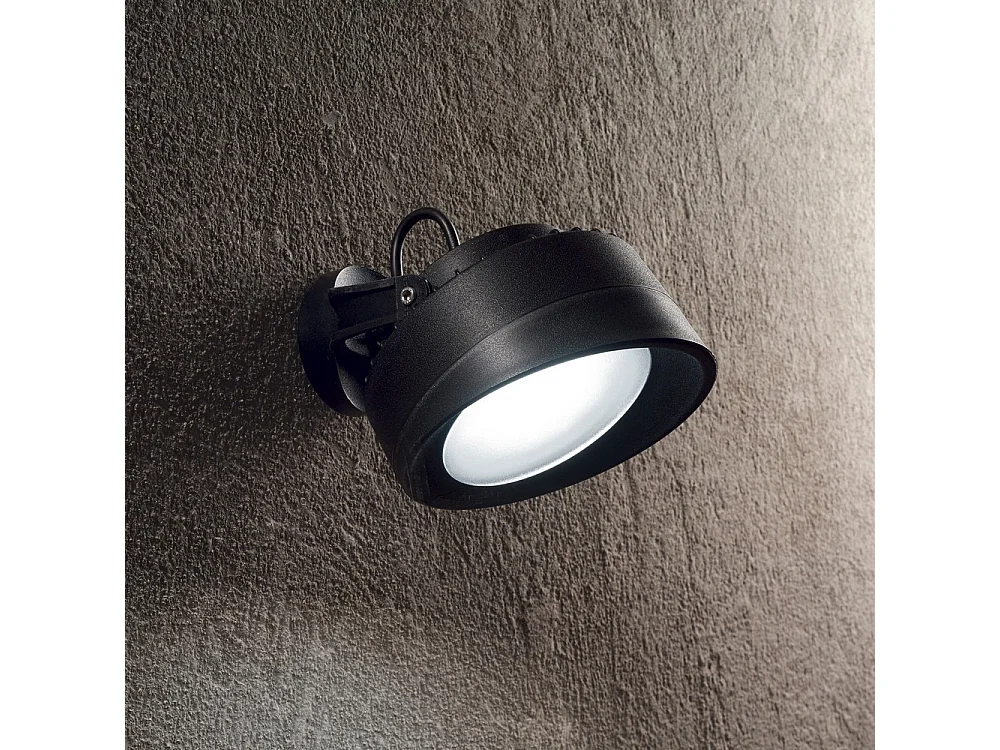 Ideal Lux Tommy Applique murale extérieure à 1 ampoule noire IP66