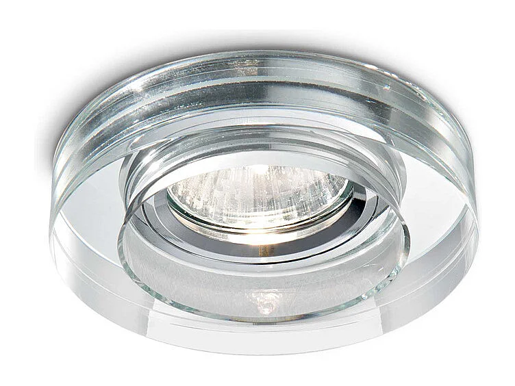 3 Faretti Incasso Moderno Blues Alluminio Trasp. 1 Luce Gu10 5W 3000K Luce Calda