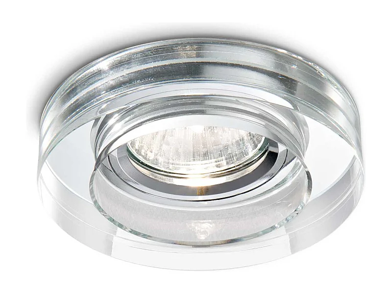 3 Faretti Incasso Moderno Blues Alluminio Trasp. 1 Luce Gu10 5W 3000K Luce Calda