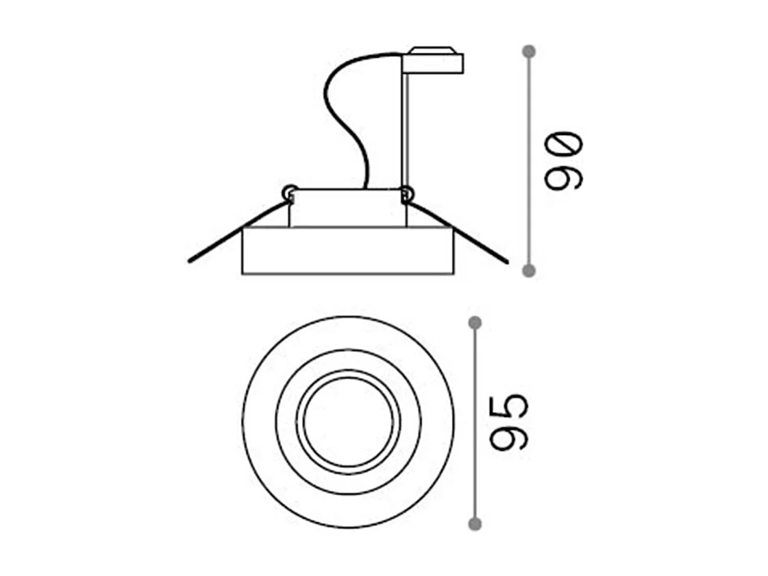 3 Faretti Incasso Moderno Blues Alluminio Bianco 1 Luce Gu10 5W 3000K Luce Calda