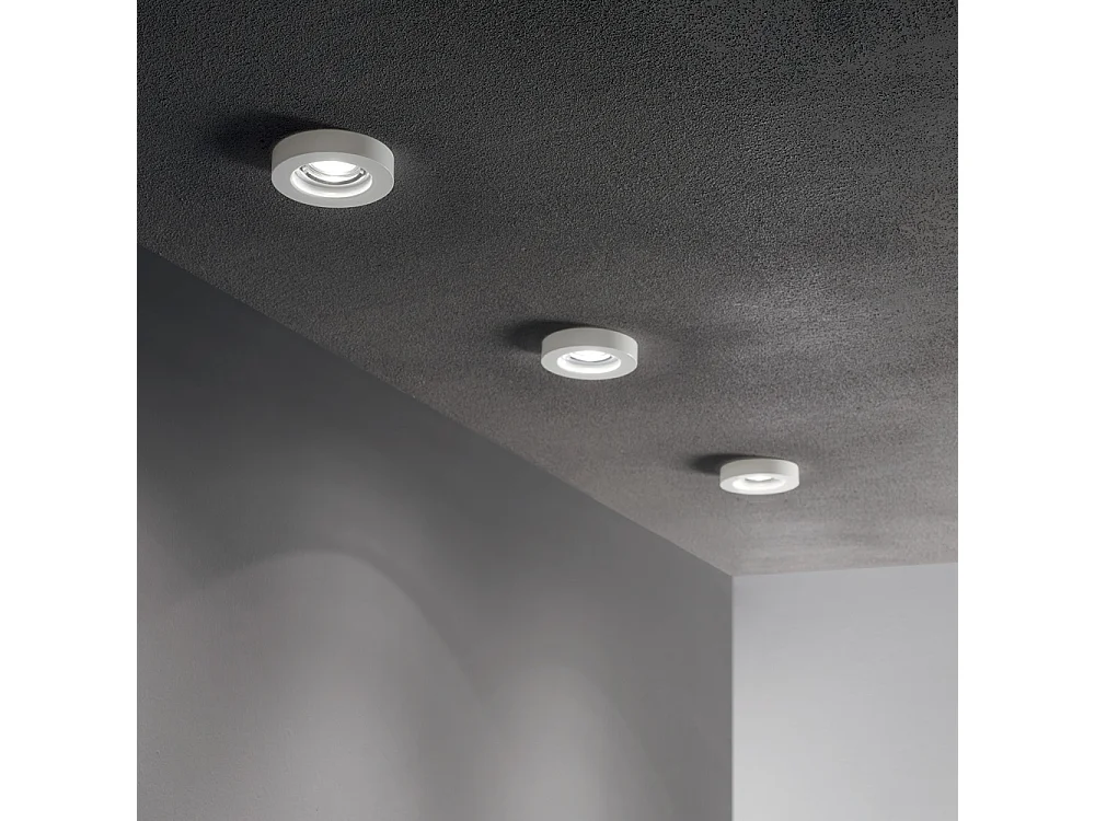 3 Faretti Incasso Moderno Blues Alluminio Bianco 1 Luce Gu10 5W 3000K Luce Calda