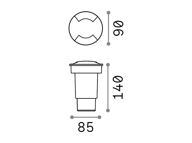 Tecnico Moderno Landing Materie Plastiche Nero 1 Luce Gu10