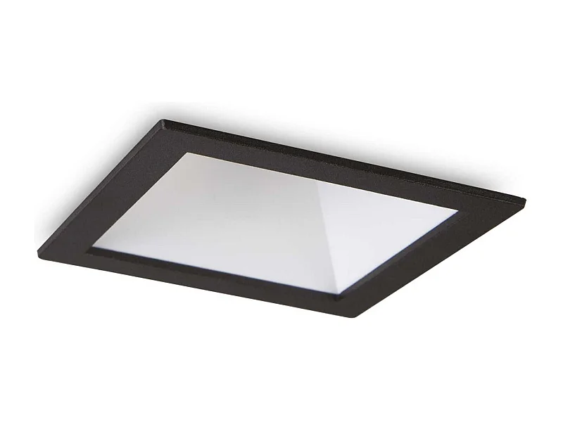 Proiettore Da Incasso Moderno Game Square Alluminio Nero E Bianco Led 11W 3000K