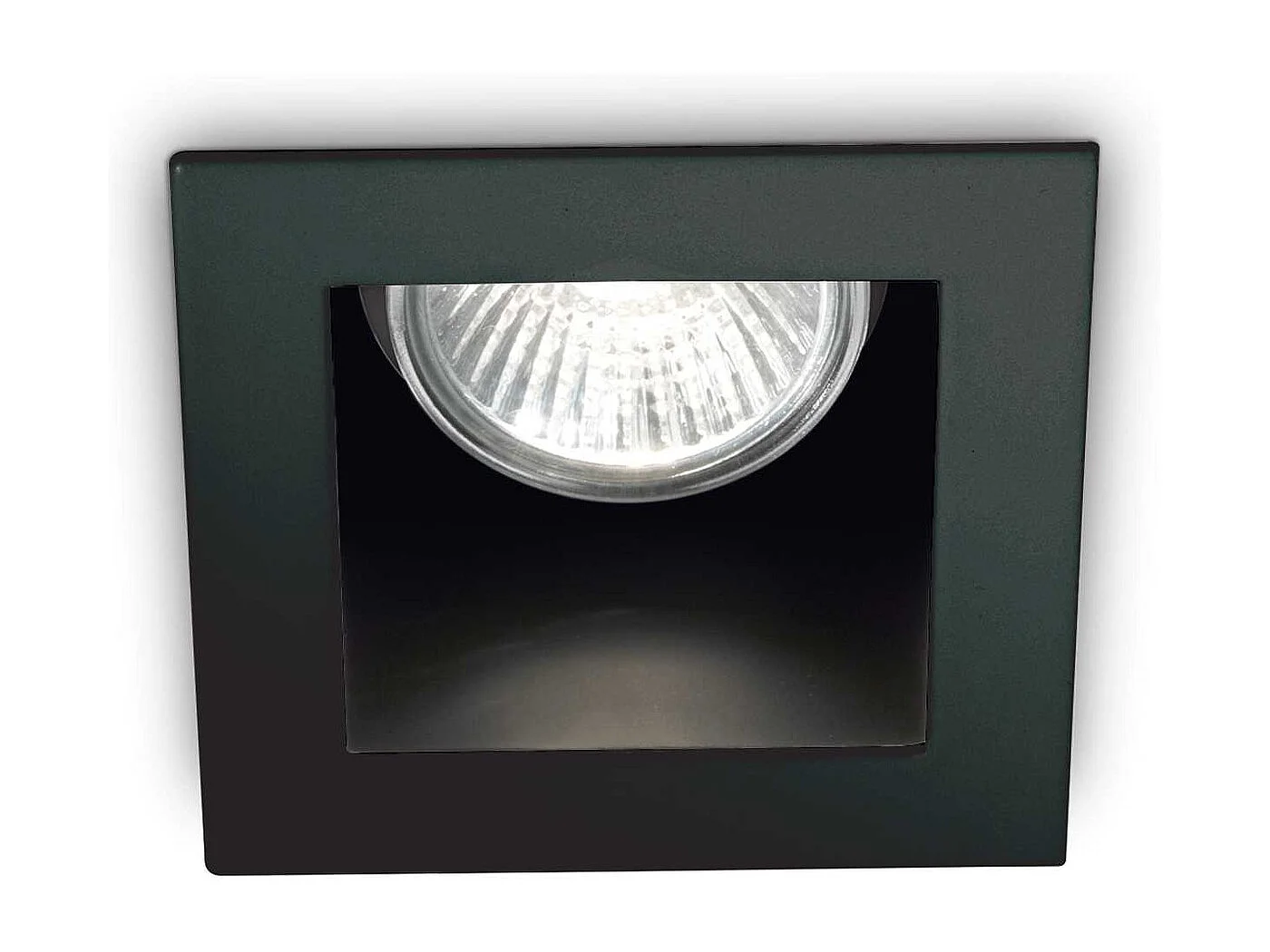 Faretto Da Incasso Moderno Funky Metallo Nero 1 Luce Gu10