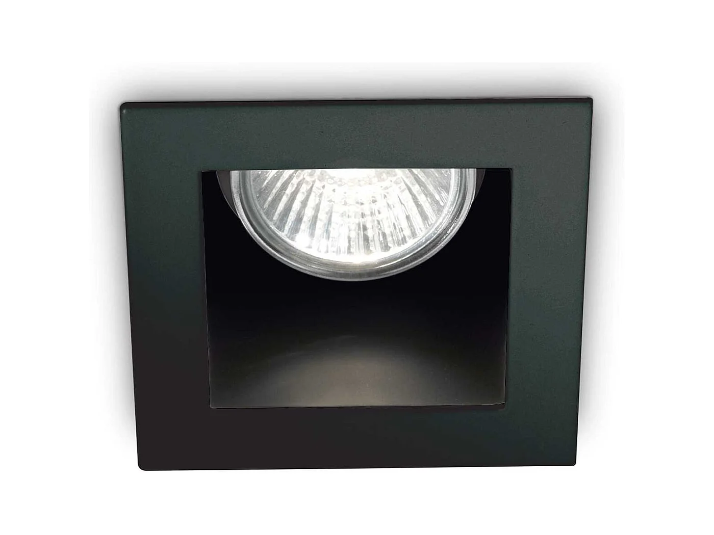 Faretto Da Incasso Moderno Funky Metallo Nero 1 Luce Gu10