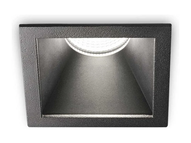 Proiettore Da Incasso Moderno Game Square Alluminio Nero Led 11W 2700K