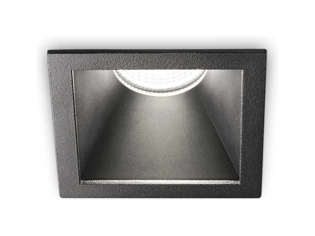 Proiettore Da Incasso Moderno Game Square Alluminio Nero Led 11W 2700K