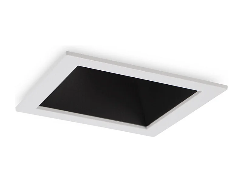 Proiettore Da Incasso Moderno Game Square Alluminio Bianco E Nero Led 11W 3000K