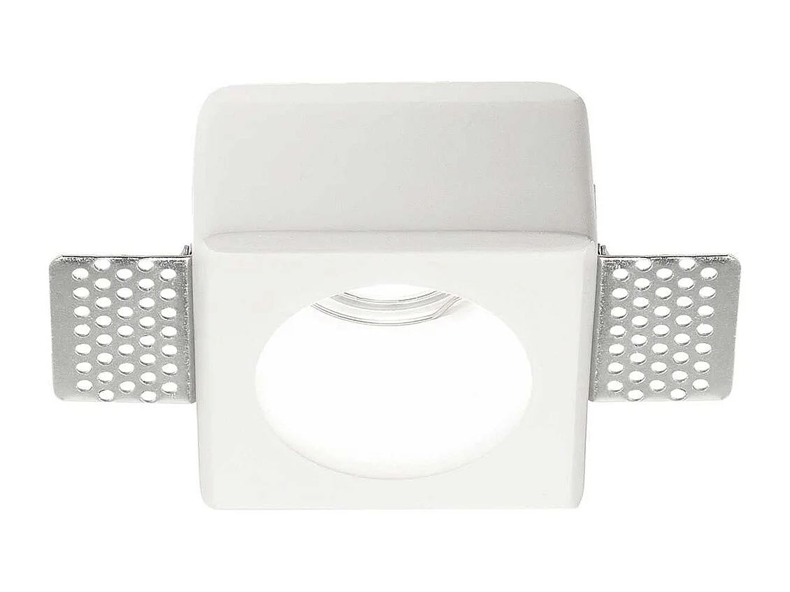 Faretto Ad Incasso Moderno Samba Gesso Bianco 1 Luce Gu10 D55Cm