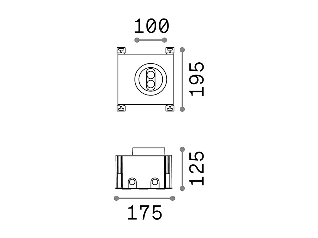 Tecnico Moderno Taurus Alluminio Cromo Led 5,5W 3000K Luce Calda
