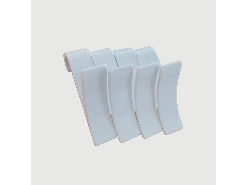 Gancio per asciugamani 4 pezzi colore bianco