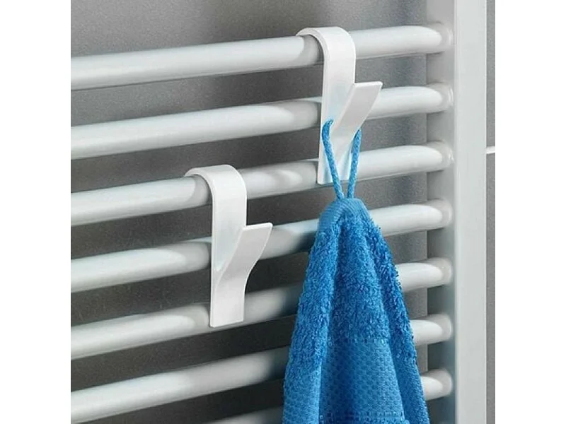 Gancio per asciugamani 4 pezzi colore bianco