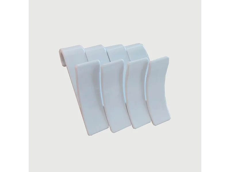 Gancio per asciugamani 4 pezzi colore bianco