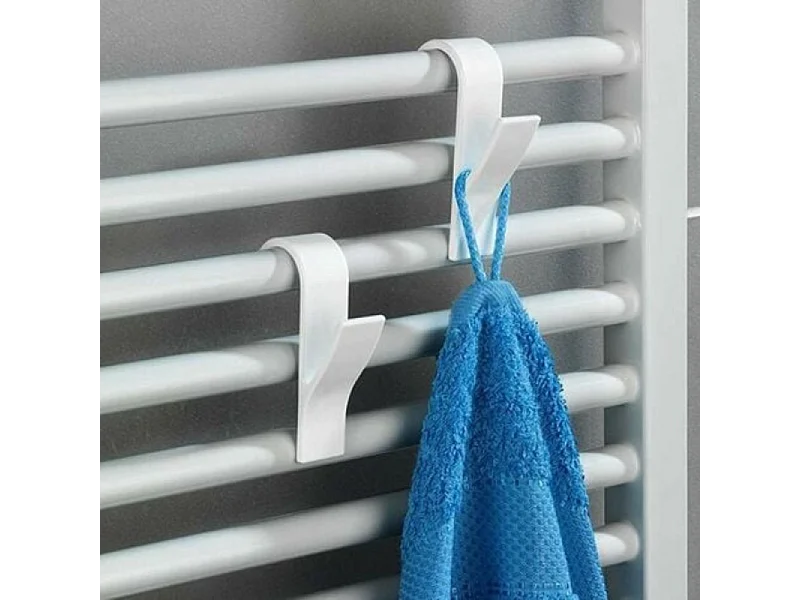 Gancio per asciugamani 4 pezzi colore bianco