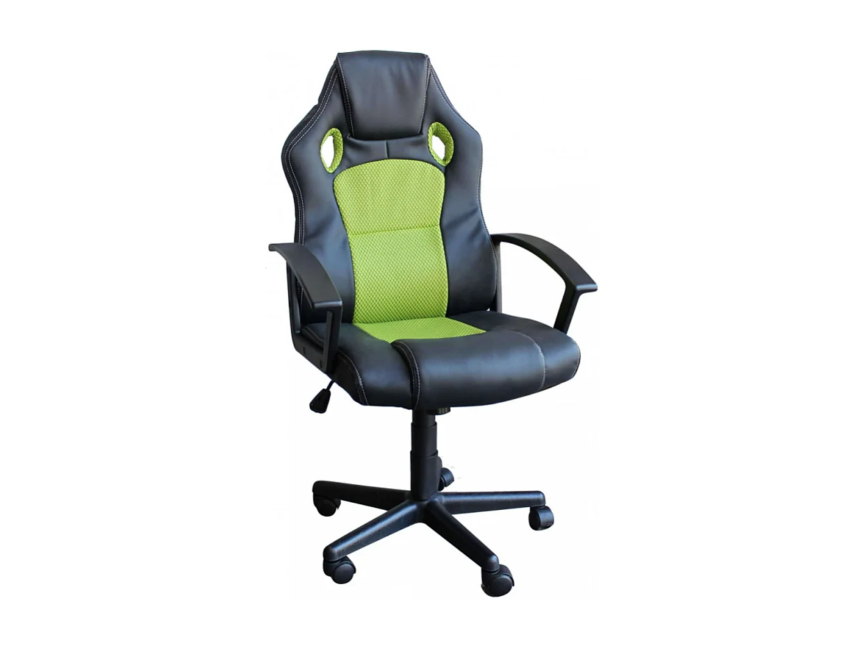 POLTRONA DA GAMING UNCHARTED VERDE E NERA