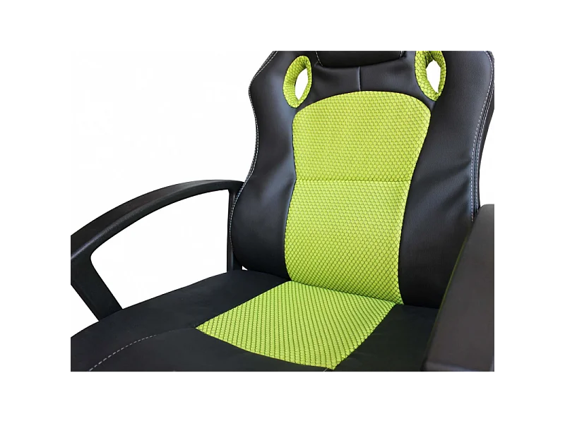 POLTRONA DA GAMING UNCHARTED VERDE E NERA